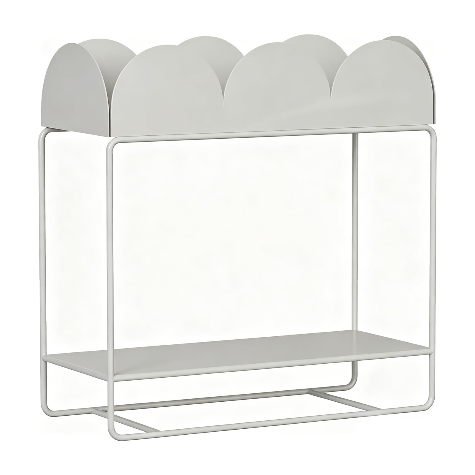 ATRBNCX Tier Flower Display Stand With Buckets Metal Shelf For Shop Patio