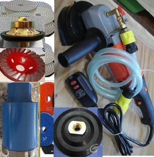 Wet Polisher 3/8" Bullnose Router Bit Polishing Pad Core Bit Cup Wheel