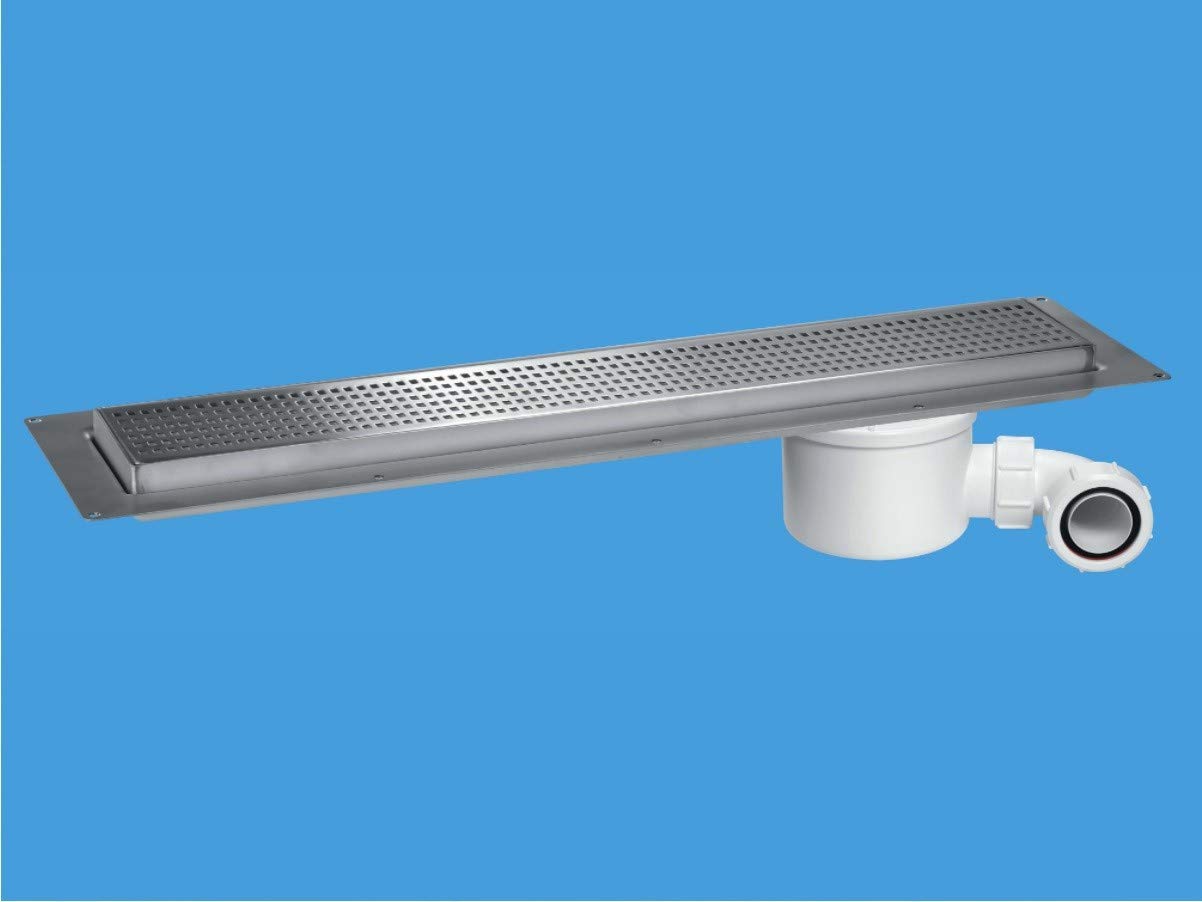 Mcalpine 700Mm Shower Channel Drain - Square Grid Pattern