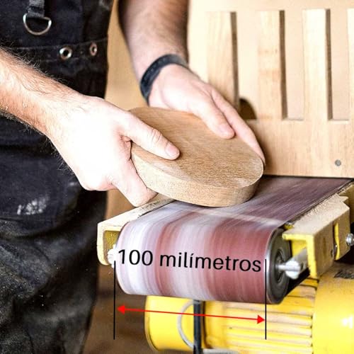 Cinta Correia Lixa 915x100 Cutelaria Madeira Metal Kit com 5 (Grão 80)