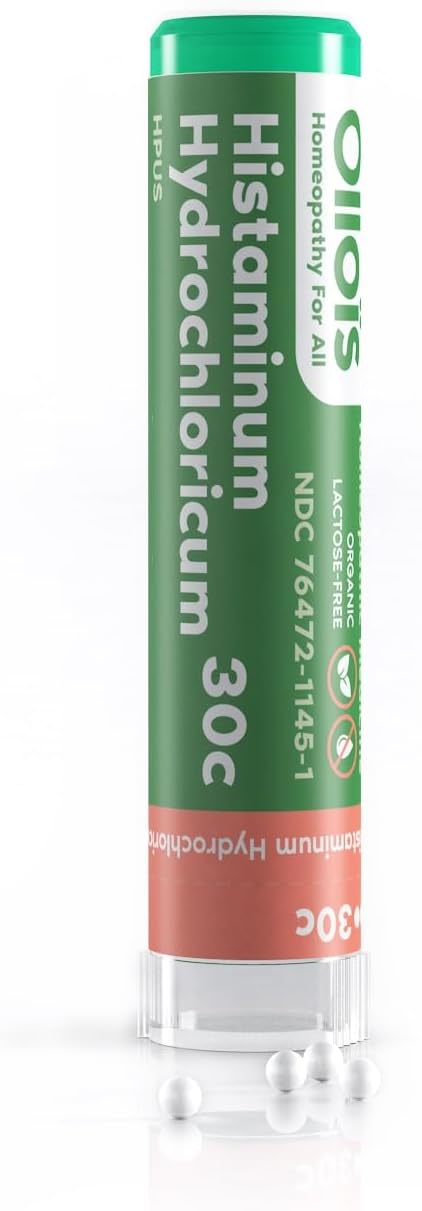 OLLOIS Histaminum Hydrochloricum 30c, Organic, Lactose-Free Homeopathic Medicine, 80 Pellets (Pack of 1)