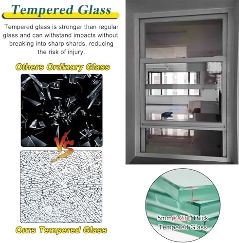 White Flush Mount Shed Window with Tempered Glass & Screen - Aluminum Vertical Sliding Window for Barns, Playhouses, Chicken Coops - Available in 10"-24" Widths (WxH 12"x25")