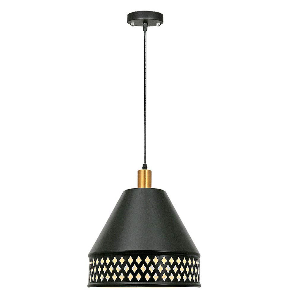 WEZXRLZNE Northern Europe Chandelier Creativity Metal Chandeliers Personality Simplicity Modern Dining Light Industry Lid Round Garden Lamp Bedside Single Chandelier Kitchen Dinning Room Lamp