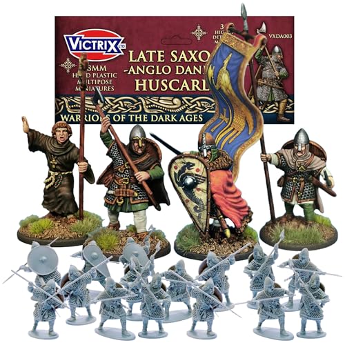 Figurines Huscarls Danois anglo-saxons avec 36 miniatures de jeu