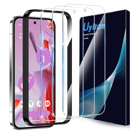 Uyiton UnBreak-Glass for Google Pixel 9 Pro XL screen protector, [Ultrasonic Fingerprint Support] Scratch-Resistant Bubble-Free [Case Friendly] Screen Protector for Google Pixel 9 Pro XL, 3 Pack