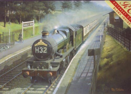 Evening at Yardley Wood - The Cornishman express train (greetings card)