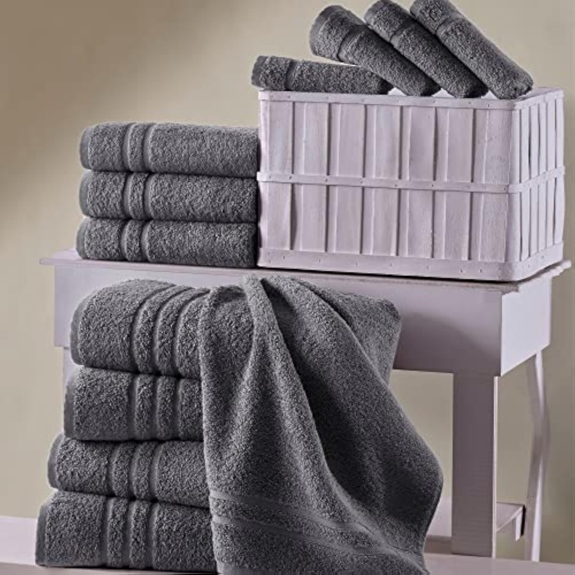 Hawmam Jumbo Large Bath Sheets Towels 2 Pack, Soft and Absorbent