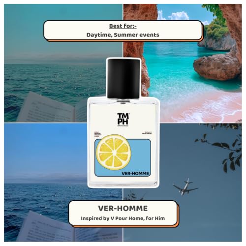 Image of TMPerfumehouse Ver-Homme EDP for Men | Citrusy, Aromatic & Long Lasting Perfume Spray | Citrus, Floral & Freshspicy Fragrance | Luxury Gift for Him | TMPH | 50ml