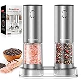 Bonsenkitchen Electric Salt and Pepper Grinder, Mill Shakers...