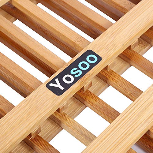 Double Tier Wooden Foldable Sink Dish Drainer Plate Cutlery Dryer Draining Rack Holder Kitchen for Home Use Multifunctional Accessory - Image 3