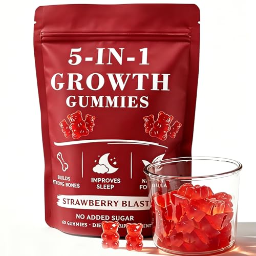 5-in-1 Growth Support with Amino Acids Vitamin D3 & K2 60 Count