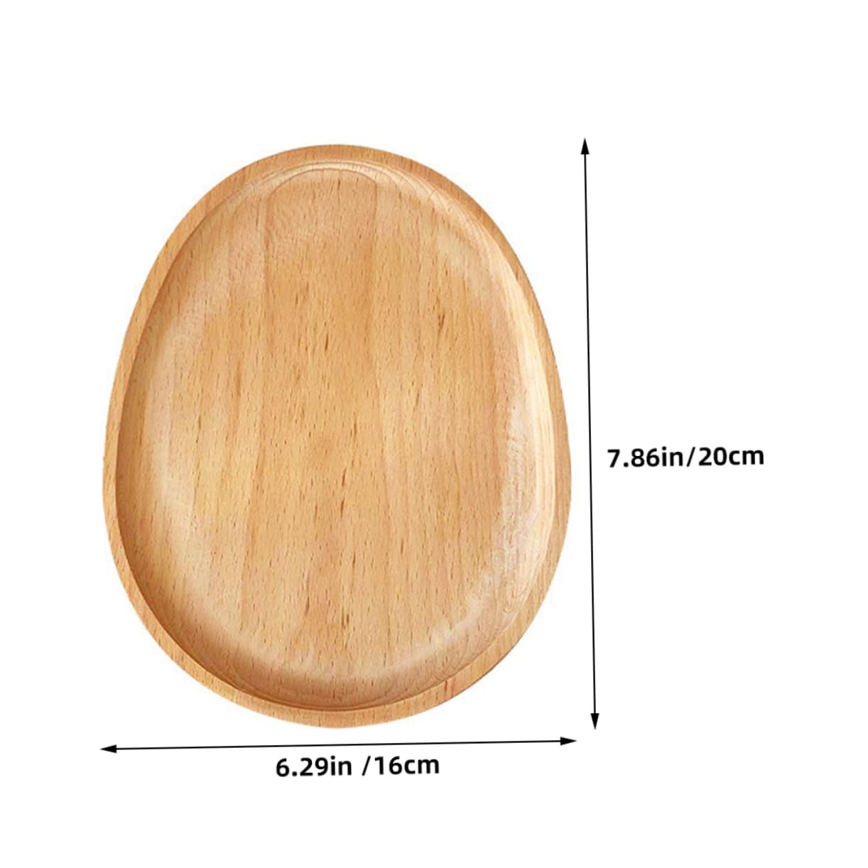 Naturalna drewniana deska do serwowania owoców, 30 x 20 cm, owalna konstrukcja, do domu i kuchni, idealna do jadalni wędlin i rozrywki, ekologiczna taca do serwowania