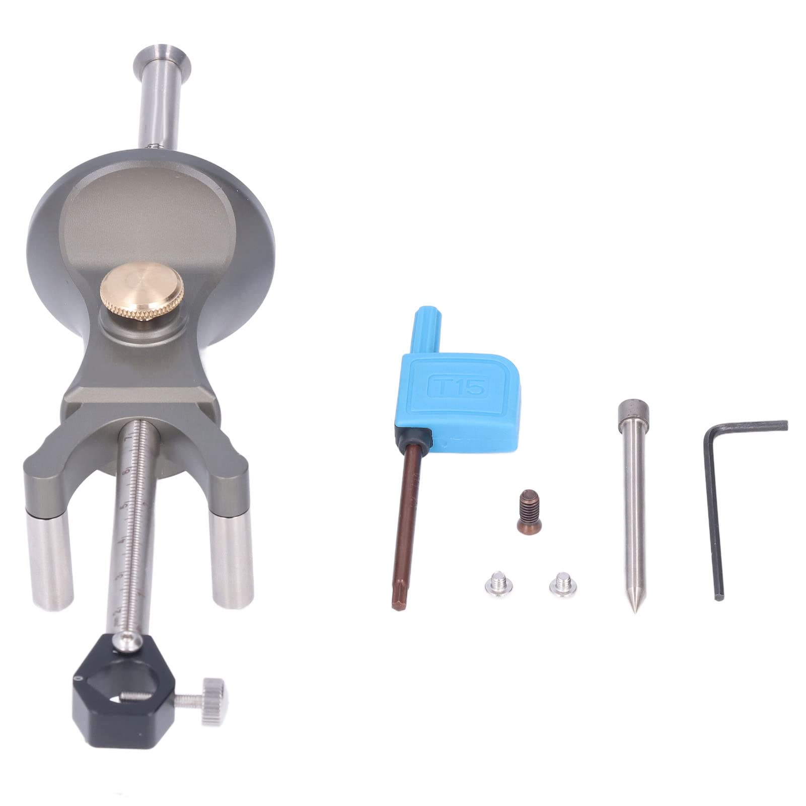 Herramienta de Trazado de Madera con Calibre de Marcado, Estructura Duradera de Aleación de Aluminio, Trazador de Doble Propósito para Carpintería y Manualidades, Ideal para Cerámica y
