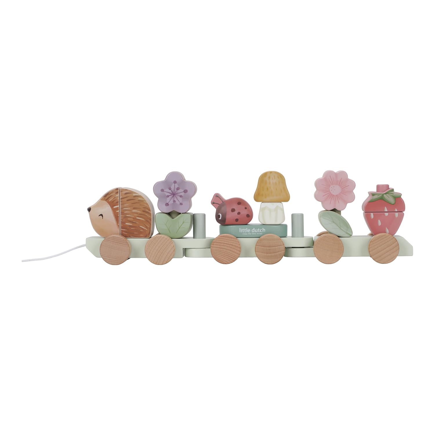 Little Dutch 7335 FSC Holz Eisenbahn Zug mit Steck-Formen - Fairy Garden