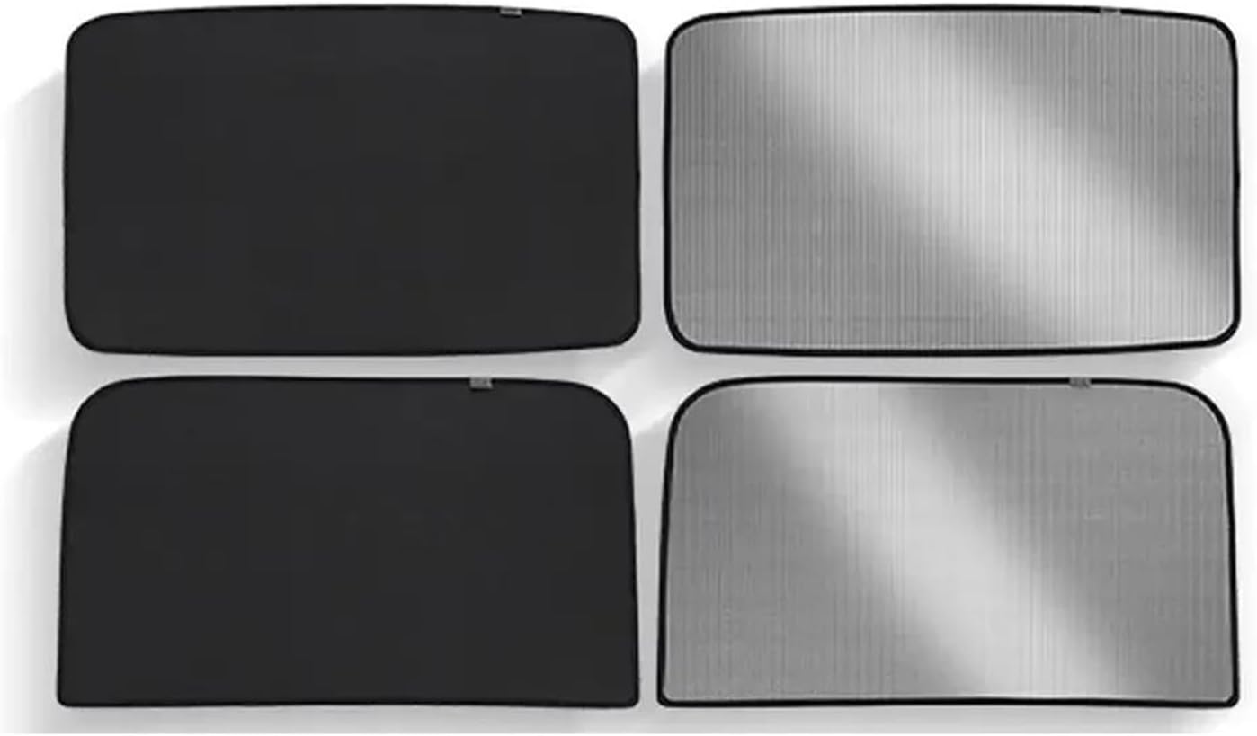Car Roller Shades for Tesla for Model 3 Car Glass Roof Sun Protection Sunroof Covers Sunroof Front Rear Glass Skylight Summer Cooling Sun Shade