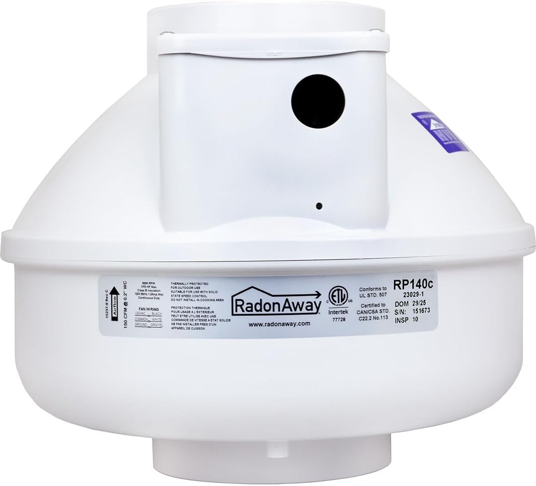 - 23029-1 RP140 Radon Mitigation Fan, 4"
