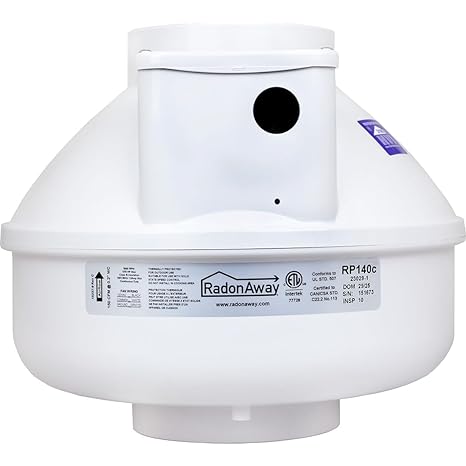 RadonAway RP140 Radon Mitigation Fan