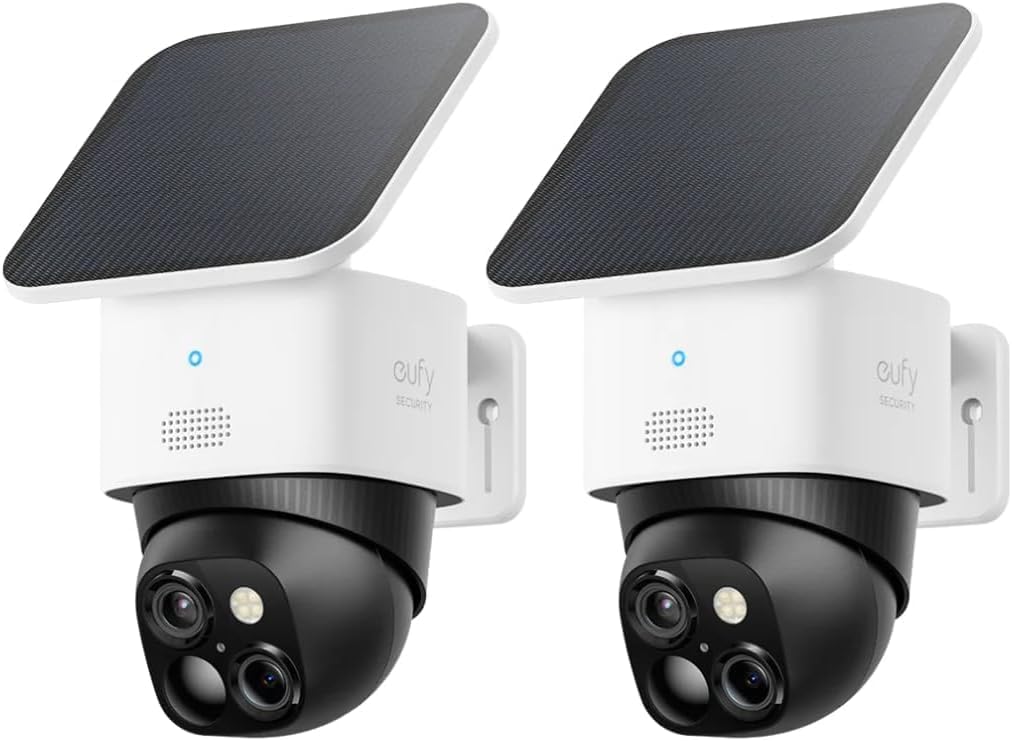 eufy Security SoloCam S340 (2 câmeras), câmeras duplas, alimentado