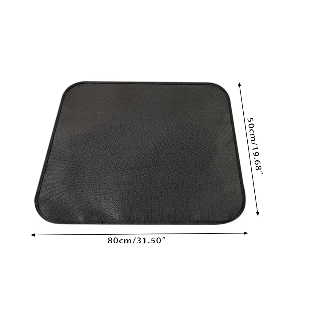lazyfun Outdoor Heat Resistant Pit Mat Backyard Floor Rug Retardant Mat For Protect Deck Patio Lawn