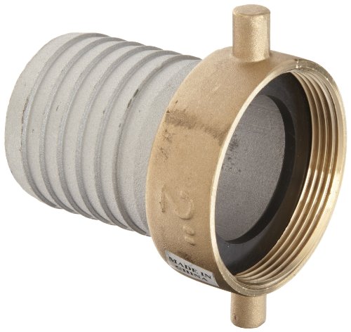 Dixon FAB200 Aluminum Hose Fitting, King Short Shank Suction Coupling with Brass Nut, 2