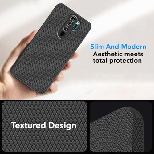 Image of Jkobi Back Cover Case for Xiaomi Mi Redmi Note 8 Pro (Liquid Silicone | Side Grip | Camera Protection)