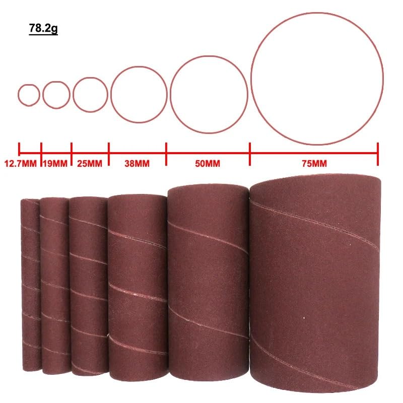 Schleifbänder, Schleifbänder, 6 Stück, Spindel-Schleifhülsen, Körnung 80, 120, 240(6 PCS 240grit)