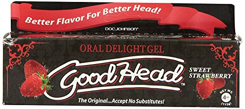Doc Johnson Good Head Oral Delight Gel Sweet Strawberry (4 Ounces)