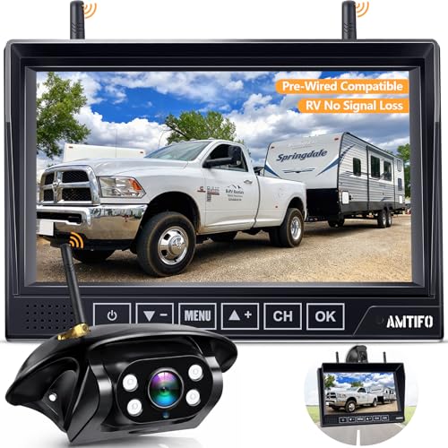 RV Backup Camera Wireless Easy Install: Plug & Play for Furr...