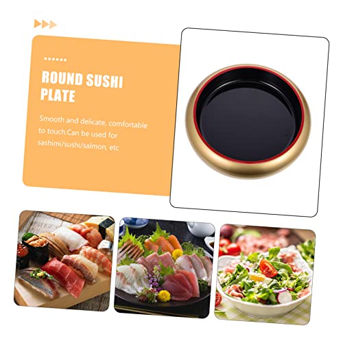 Plato redondo de plástico para sushi multiusos miniatura 4