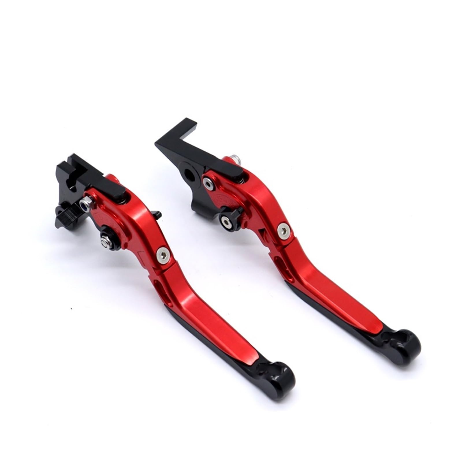 Linqianbhd Red Motorcycle Brake Clutch For Fz1 For Fz8 For Fazer For Fz6 For Fz6r For Diversion For Xj6n For Fz-07 Motorcycle Adjustable Folding Extendable Brake Clutch Lever