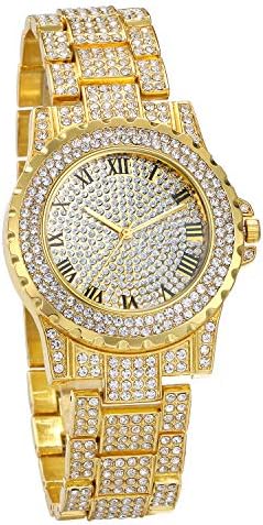 JewelryWe Dameshorloge, elegant, analoog kwartshorloge voor dames, klein, eenvoudig, casual, met metalen band, roségoud/zilver, cijfers-goud JewelryWe Dameshorloge, elegant, analoog kwartshorloge voor dames, klein, eenvoudig, casual, met metalen band, roségoud/zilver, cijfers-goud