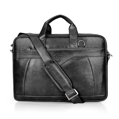 Genuine Leather Office Bag for Men Laptop Bag Professionals, Busi...