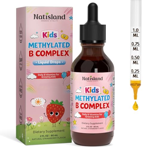 NATISLAND Methylated B Complex for Kids Vitamin B Complex Liquid Drops