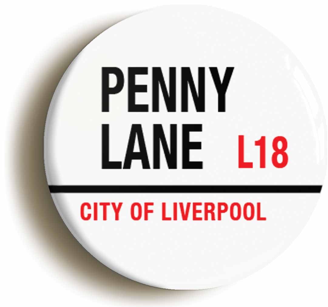 Penny Lane Fridge Magnet (Circular 2inch / 50mm Diameter)