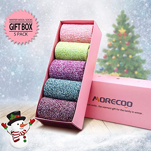 Image of MORECOO Socks for Women Novelty Socks Warm & Cozy Gifts for Women