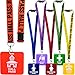 GIFTEXPRESS Hall Pass Lanyards and School Passes Set of 6