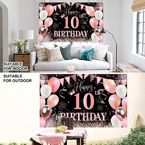 10 Striscione di Compleanno,10 Anni Compleanno