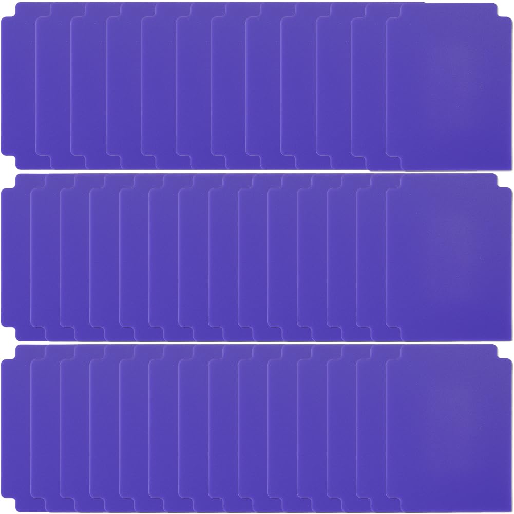CRASPIRE Trading Card Dividers Purple Card Separator Card Sorting Tray Plastic Card Dividers Board Game Card Separator Card Deck Box Dividers for Game Organizer Storage 40sheets 2.75 x 3.7 Inch