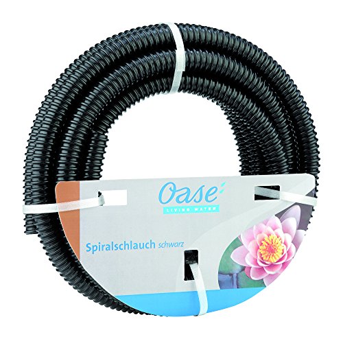 Oase schwarz Spiralschlauch 1 1/2', 5 m - Schlauchabschnitt aus PVC-Material, geeignet für 1 Bar (Betriebsdruck)