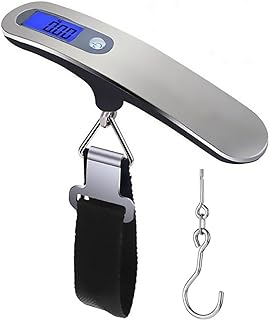 Luggage Scale, 50kg/110lb Portable Mini Suitcase Scale Household Digital Display Scale Applied Aircraft Luggage Outdoor Scale Weighing Balance