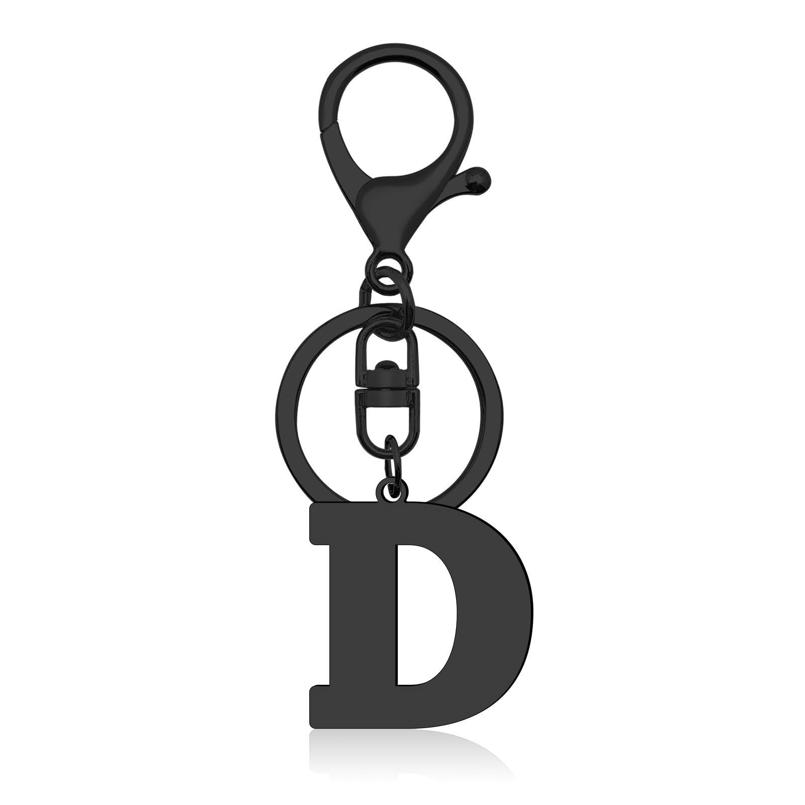DlaeKua Keychain for Women Alphabet A-Z Initial Letter Gift 26 Letter Keychain for Purse Handbags with Key Ring