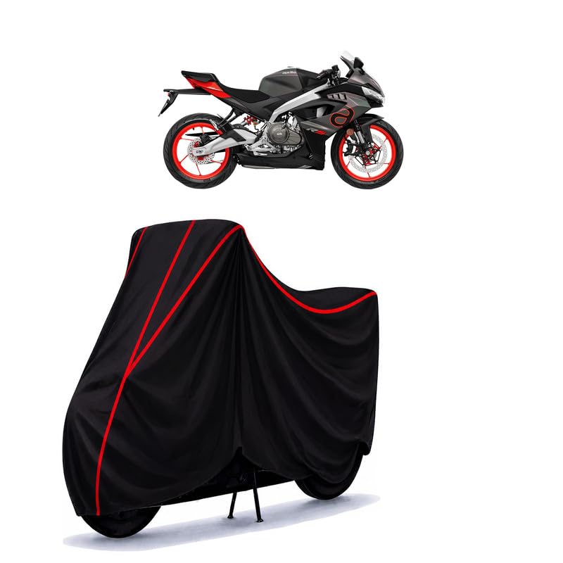 Image of RS 660 Water Resistant Bike Cover for All Motorcycles & Rain | Heavy Duty Taffeta Fabric | UV Protection, Dustproof, Scratchproof | All Weather Two Wheeler Body Cover with Elastic Bottom