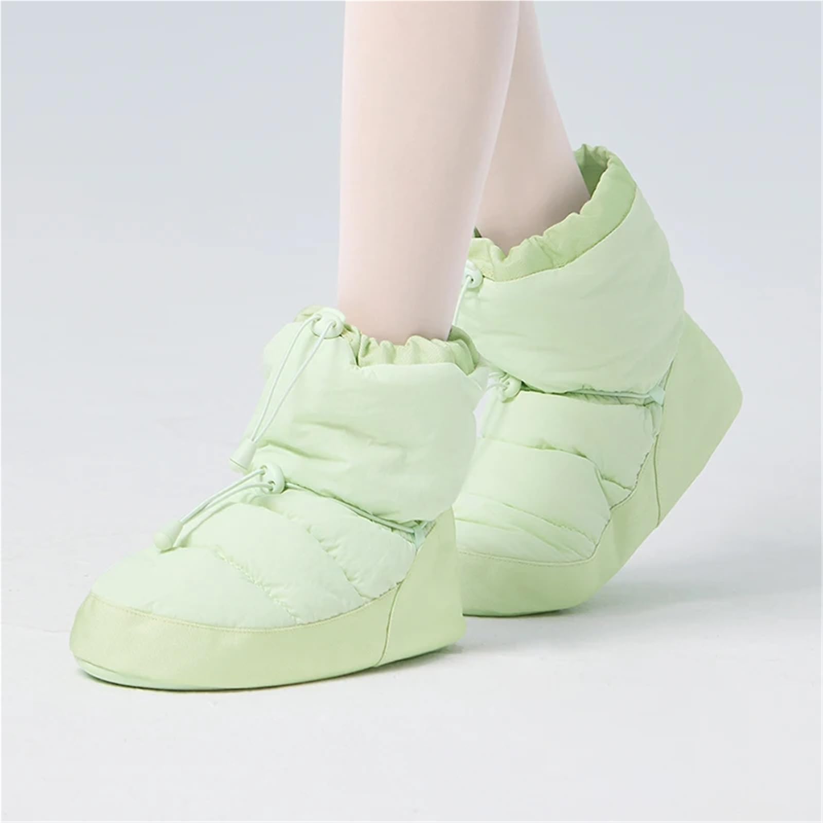 Scaldapiedi Danza Scarpe da Ballo Donna, Stivaletti riscaldabili, Stivali Danza Invernali in Morbido Cotone Antiscivolo