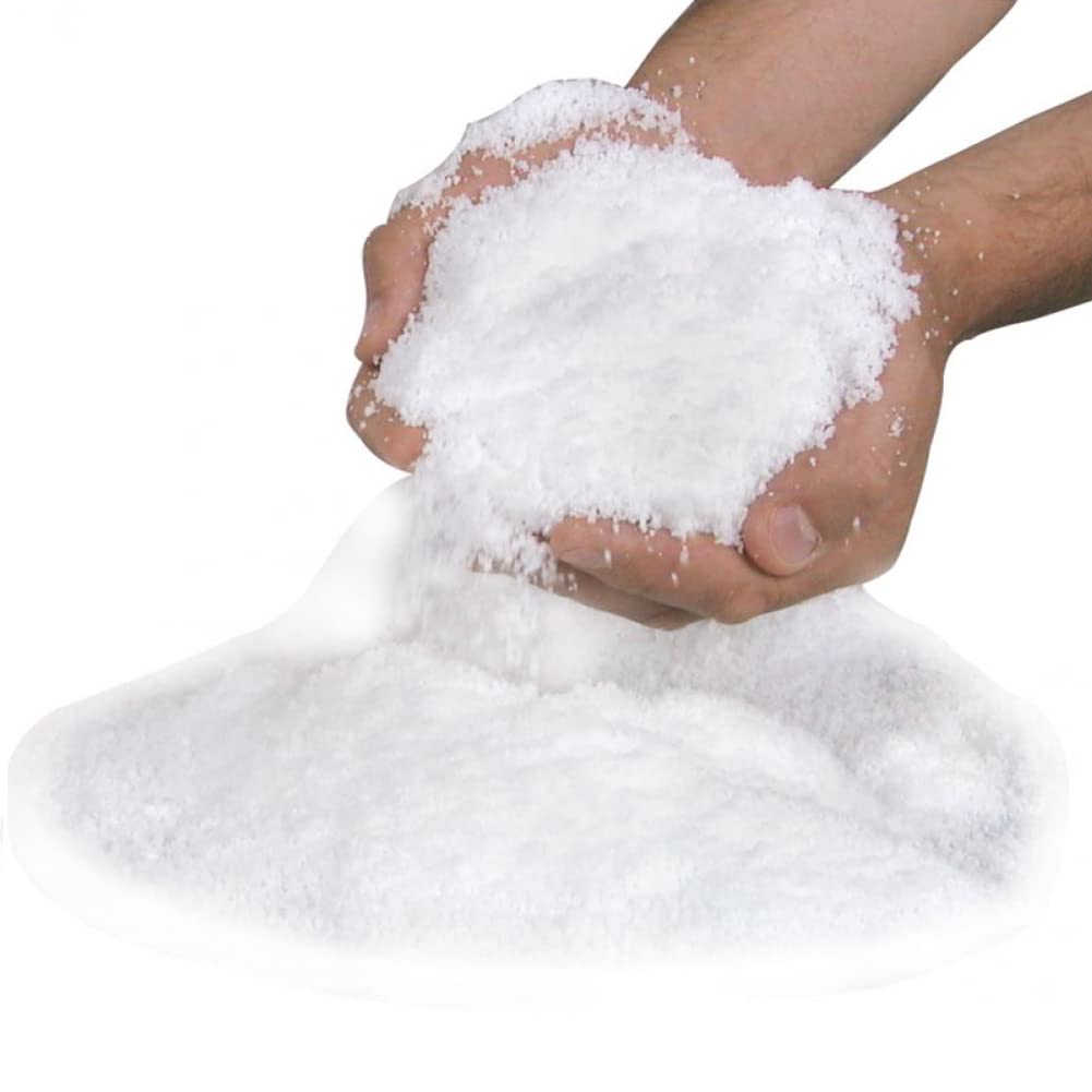 TOSSPER 20g Artificial Snow Fake Snow Flakes for Christmas Tree Decoration Sparkling White Plastic Snowflakes for Holiday Decor Winter Displays