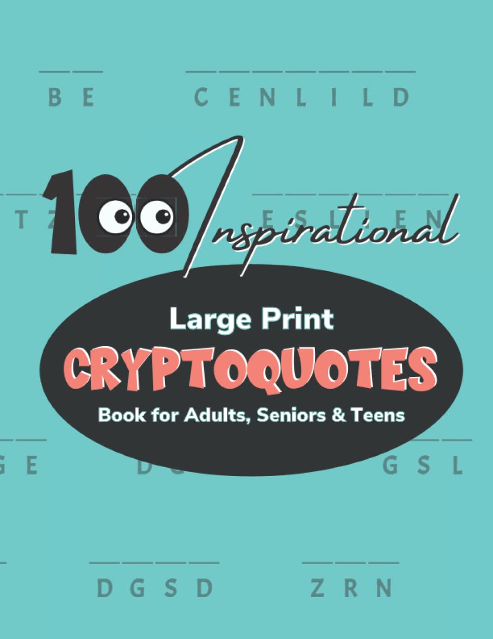 100 Inspirational Large Print Cryptoquotes Book For Adults Seniors Teens |  Desertcart Gambia