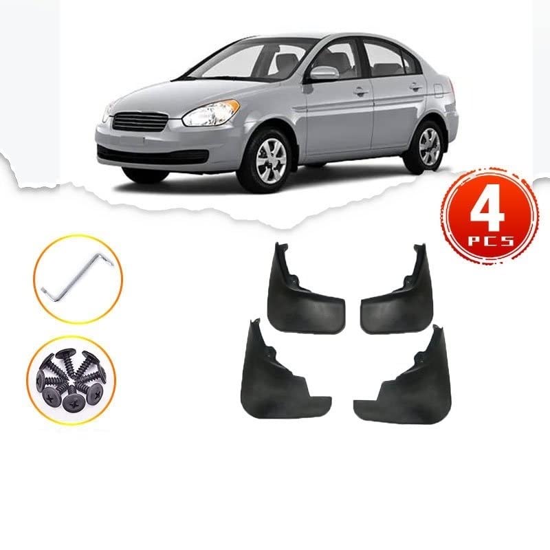 Guardabarros antisalpicaduras para Hyundai Accent protegen la carrocería de tu coche de 2006 a 2011 2