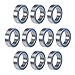 Produktbild Wisyurt 20 STÜCKE 6700- Hochwertige 6700 10X15X4Mm Miniaturdichtung Rillenkugellager, Blau