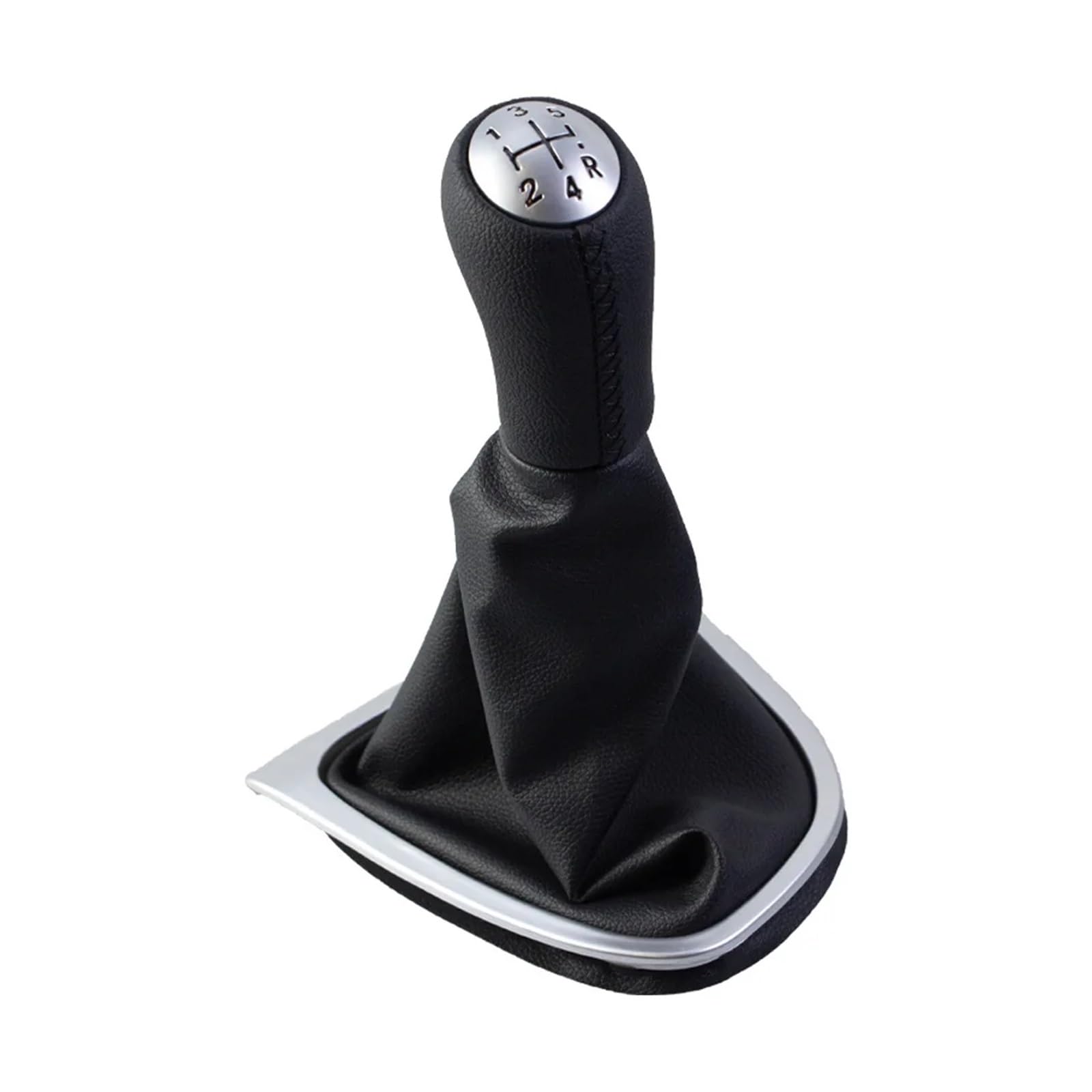 Bxbdekqgl 5-Speed(Lhd) Gear Shift Knob For Clio 4 Iv 2012-2020 Lhd Black 5 Speed Shift Lever Manual Gear Knob Pu Gaiter Boot