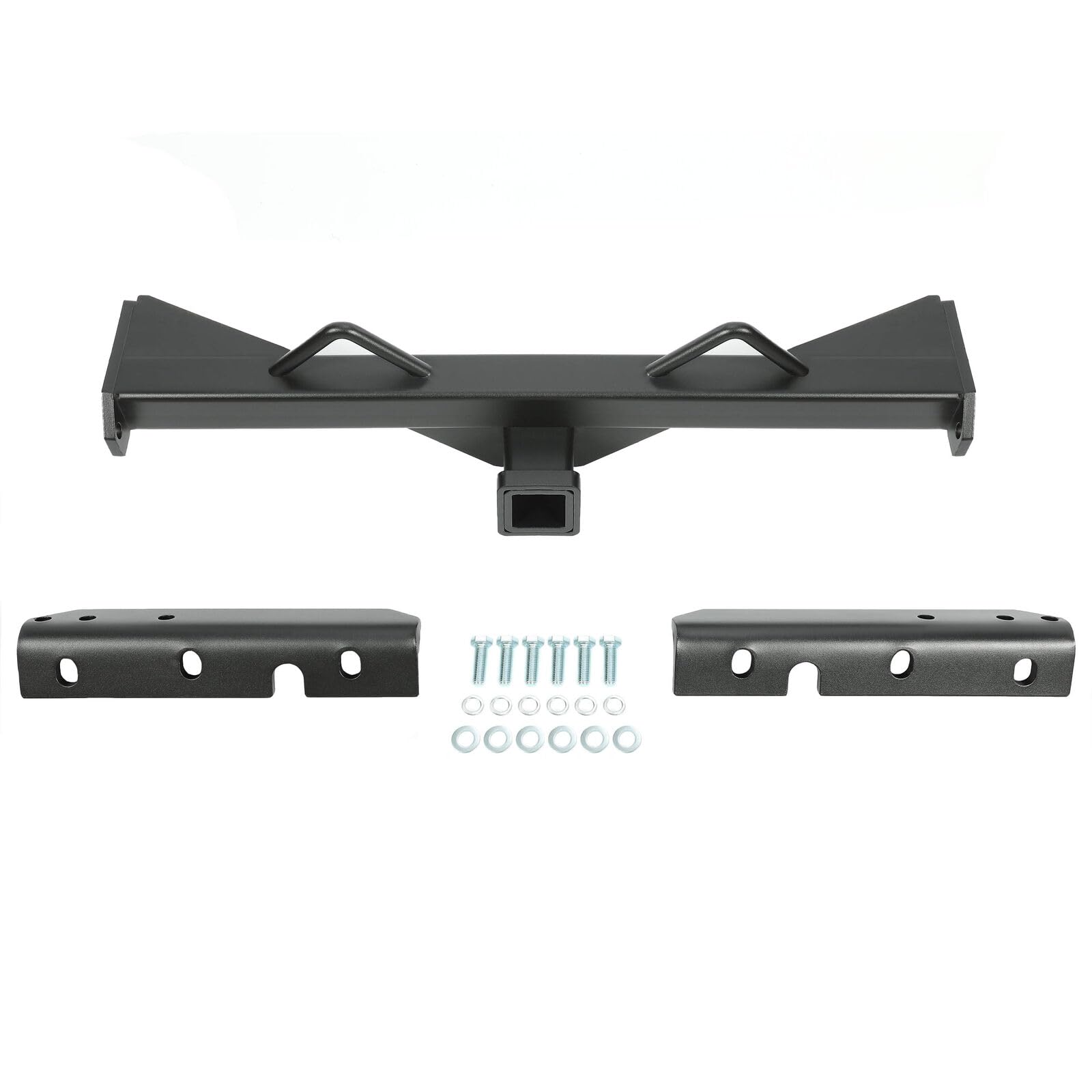 for 1973-1987 C10 Rear Steel Hidden Trailer Tow Hitch Receiver Black