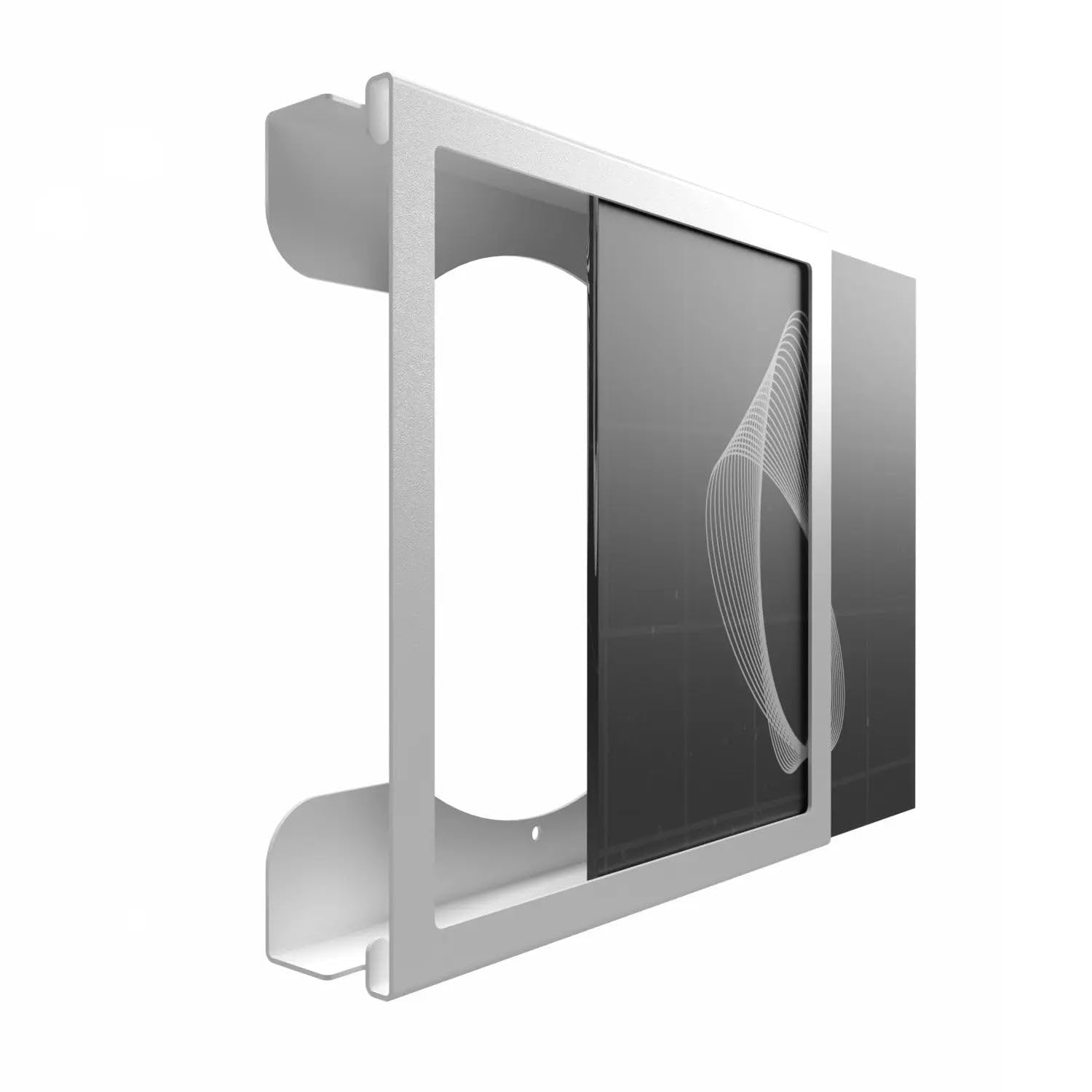 FLATE Soporte de pared para discos de vinilo de 12 pulgadas, color negro, 408